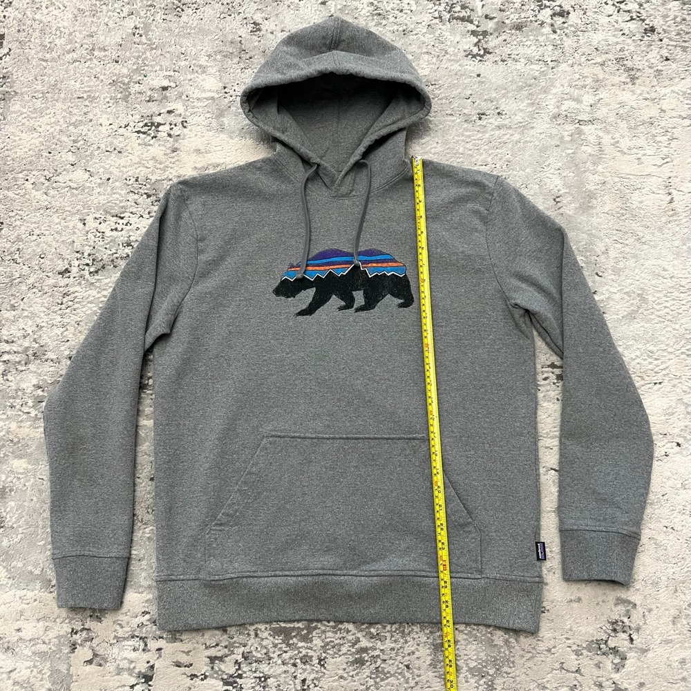 Patagonia Fitz Roy Bear Uprisal Hoody Gray Pullover Hoodie L Reg Men Outdoor